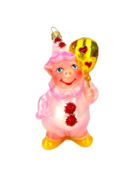 Show details for Pig with balloons 2431X Picture of Pig with balloons 2431X