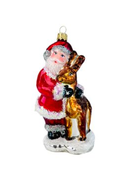 Show details for Santa with a reindeer 2477A Picture of Santa with a reindeer 2477A