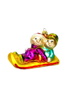 Show details for Snowmans on sled 2194B Picture of Snowmans on sled 2194B