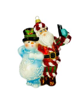 Show details for Santa and Snowman taking a picture 2216A Picture of Santa and Snowman taking a picture 2216A