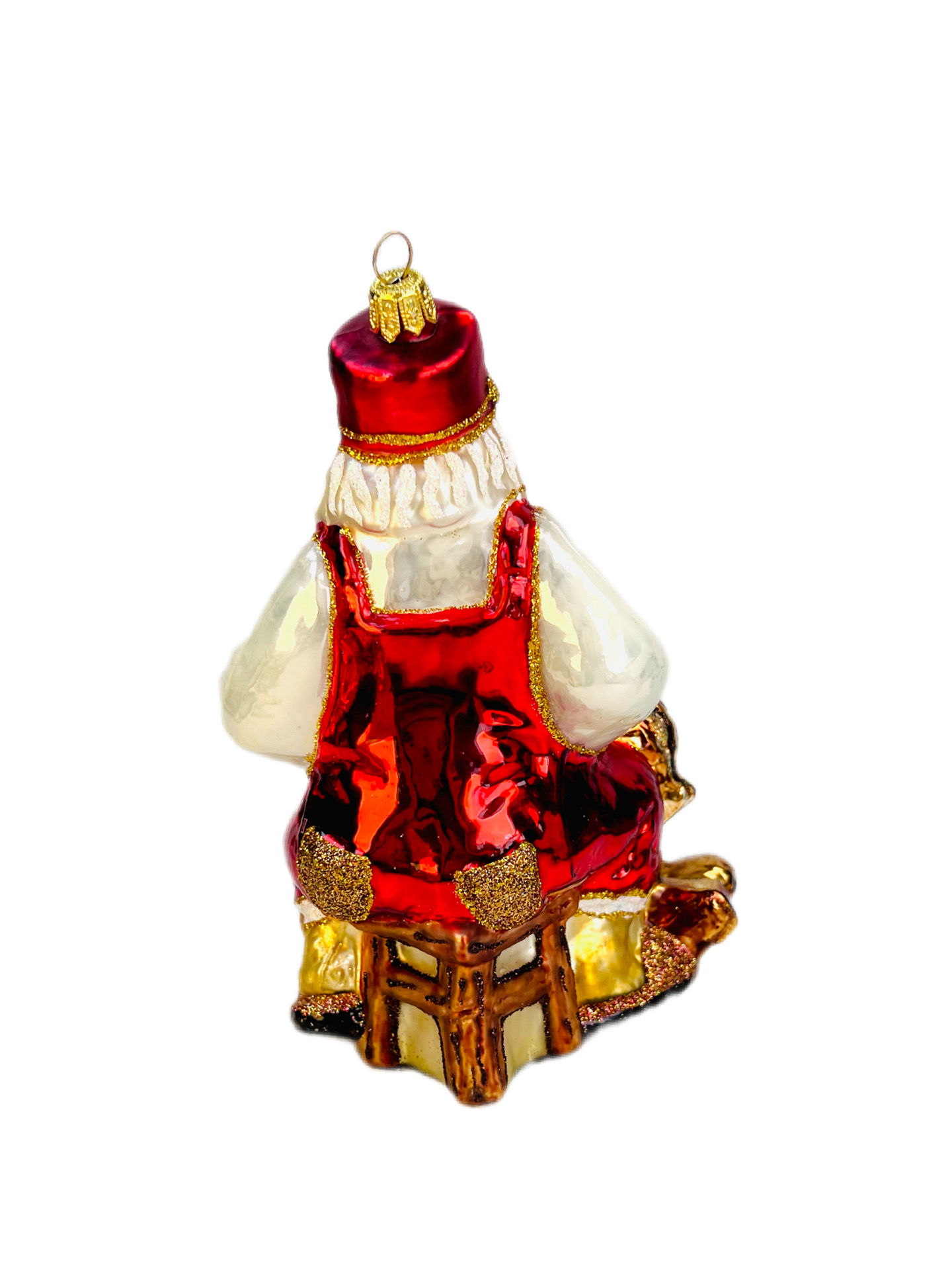 KORONEX. Santa making a rocking horse 1548X