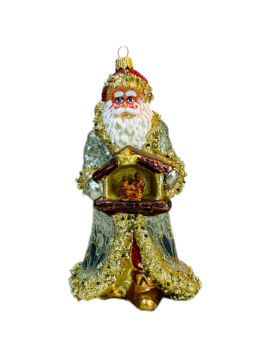 Pokaż szczegóły dla Mikołaj z Szopką 1154X Obrazek Mikołaj z Szopką 1154X