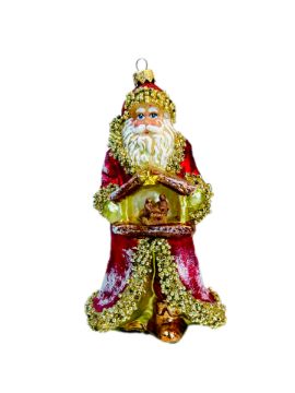 Pokaż szczegóły dla Mikołaj z Szopką 1154A Obrazek Mikołaj z Szopką 1154A