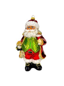 Pokaż szczegóły dla Mikołaj z zegarem 0556X Obrazek Mikołaj z zegarem 0556X