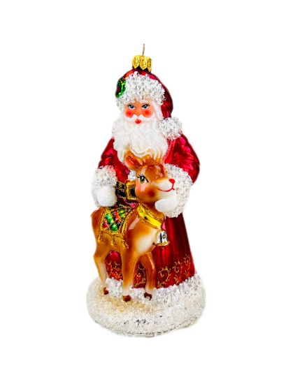 Picture of Santa with reindeer 2601X