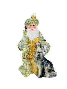 Show details for Santa with wolf 1733B (Recoloration) Picture of Santa with wolf 1733B (Recoloration)