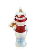 Picture of Snowman with "Merry Christmas" sign 1324X