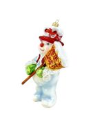 Picture of Snowman with "Merry Christmas" sign 1324X