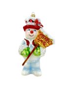 Picture of Snowman with "Merry Christmas" sign 1324X