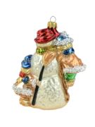 Picture of Snowman with kids 0513X