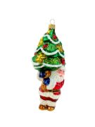 Picture of Santa holding a christmas tree 2433X