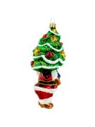 Picture of Santa holding a christmas tree 2433X