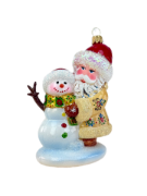 Obrazek Santa Claus with a snowman 2720X